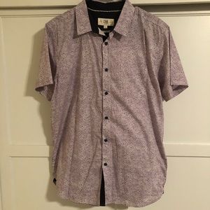 Men’s Large Floral Deign Button Down